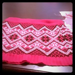 XL red Christmas style short skirt